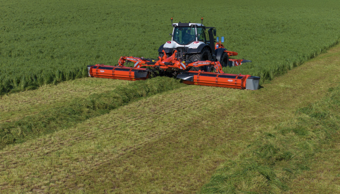 KUHN GMD 9530 RV trippelskivehøster med snegle KUHN GMD 9530 RV trippelskivehøster med snegle